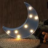 キュートユニコーンStar Moon LED夜間ライト壁ランプベビーキッズ寝室ホームデコレーションMoonブルー