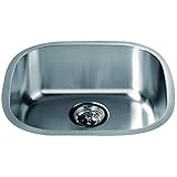 Dawn 3238.0 Undermount Single Bowl Bar Sink, Polished Satin [並行輸入品]