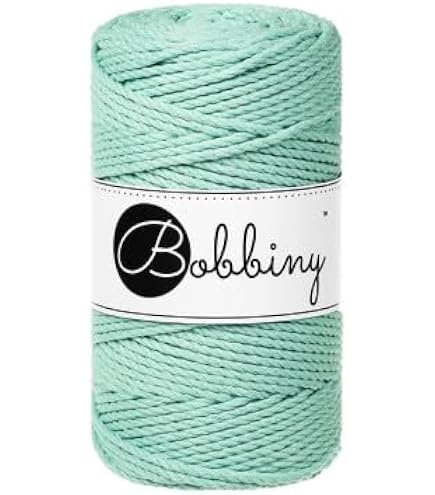 Amazon.co.jp: 【Bobbiny】マクラメロープ シングル 5mm 100m ボビニー
