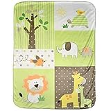 Jungle Print Valboa Baby Blanket - 30x 40 in [並行輸入品]