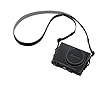 CASIO デジタルカメラ EXILIM用純正ケース EJC-300BK ブラック ZR1600対応 本革ジャケットケース ネックストラップ