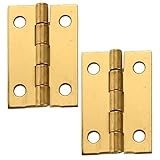 Stanley Solid BrassミニチュアMediumヒンジ、長1 – 1 / 2 " x 1 " Open ( 2 )