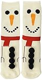 Silly Socks Christmas Slipper Socks, Snowman [並行輸入品]