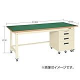 【ポイント15倍】 サカエ (SAKAE) 中量作業台ＫＴタイプ・キャビネットワゴン付 KTM-189EI (032960) 《作業台》 【大型】
