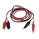 uxcell　ワニ口クリップテストリード　ジャンパワイヤー　電気クランプ　コネクタ　1.5Mの長さ　接続