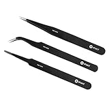 iFixit Pro ESD Tweezer Set with precision extra fine, blunt, and grooved tips by iFixit [並行輸入品]