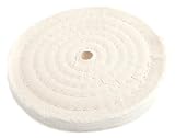 Forney 72040 Cotton Buffing Wheel, Spiral Sewn with 1/2 Arbor, 6-Inch-by-55-Ply by Forney