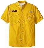 NCAA LSU Tigers Collegiate Bonehead半袖シャツ M イエロー