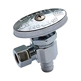 ワット真鍮& Tubular LF p-566ガーデンホース角度ストップバルブ、1 / 2 x 3 / 4-in。、オス 1/2-Inch x 3/8-Inch 23064LF 1