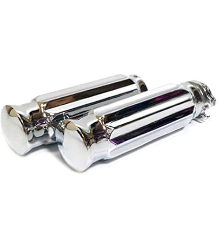 Amazon | ハーレー用1インチハンドルグリップ/ビレットメッキ 