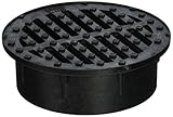 NDSラウンドGrate Corrugated 4 "ブラックPVC