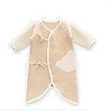 CHOUeTTe ベビー服 ロンパース 新生児～12か月まで 前開き 長袖 綿100% 可愛い アニマル柄 出産祝い 誕生日プレゼントにもどうぞ 柄色サイズ多数 (クマピンク59cm) オリジナルタオ