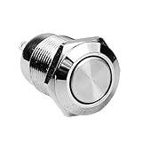 Dovewill 耐久性　2A / 36V DC 　フラットヘッド　セルフロック　ステンレススチール製　パワースイッチ　12mm