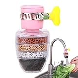 キッチンシンク用蛇口浄水フィルター キッチン蛇口フィルター | 層状蛇口マウント水フィルター シンク用硬水フィルター - 耐摩耗性水道浄水器