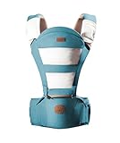 【ベビーアムール 】 Bebamour 抱っこ紐 スリング 清新模様 新しいデザイン 頑丈 抱っこひも ベビーキャリア 三色 ３ケ月から (ライトネイビー)