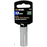 Pro-Grade 12713 1/4-Inch Drive with 6 Point Deep 13mm Socket [並行輸入品]