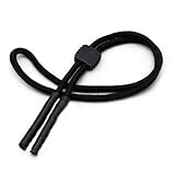 sea-junop調節可能なナイロン眼鏡Sunglass Spectacleスポーツコードstrap-black