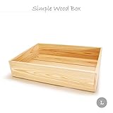 木箱 L  杉天然木ウッドボックス 収納ボックス ケース ワイン木箱　A21 什器/ディスプレイ/無垢材/店舗展示/野菜箱
