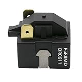 iRomehony 冷蔵庫PTCスターターコンプレッサースタートリレー交換用 P6R8MD OR0611 2ピン Kenmore LG Magic Chef 冷蔵庫用除湿機PTCスターター