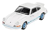 MINI GT 1/64 ポルシェ 911 カレラ RS 2.7 グランプリホワイト/ブルーリバリー (右ハンドル) 完成品