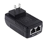 Dovewill 802.3 af IPカメラに対応　24V 1A 　ポーインジェクター　電源　イーサネット　アダプター　 耐久性 互換性