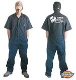【Dickies】ディッキーズ 半袖 つなぎ ツナギ カスタム カバーオール ｢白｣「スカル・バイク・車・チーム系」