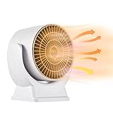 Irishom ファンヒーター 800W 電気ヒーター 省エネ 卓上スペースヒーター 空気循環機能 過熱・傾き防止 上下反転 寝室 事務室