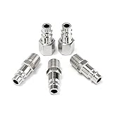 ILS - 5 pieces 1/4inch Male/Female BSP Adapter Compressed Air Quick Coupling Hose
