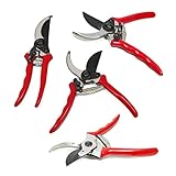 Toil in the Soil Hand Pruner - 8 Inch Length Garden Shears, Rust-Resistant Carbon Steel Body, Durabl