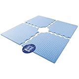 Durock 72 " x 72インチシャワートレイwithセンタードレイン