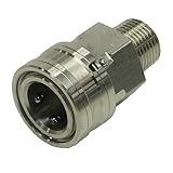 ステンレス製　1/2　ワンタッチカプラ　ソケット(メス)　抜け防止ロックピン付　Rc1/2(メスネジ)取付用