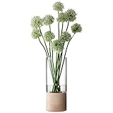 LSA (エルエスエー)G992-36-301 LOTTA(ロッタ) フラワーベース (花器) 台座ウッド 高さ36cm