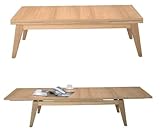 天板 折りたたみ テーブル 天然木 アッシュ材使用 エクステンション 伸縮タイプ (ナチュラル)