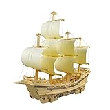 Liebeye 木製3D シルクマーチャント船モデル　アセンブリシミュレーションパズルジグソーパズル　子供のためのギフト