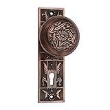 Adonai Hardware Eden Brass Door Knob with Plate