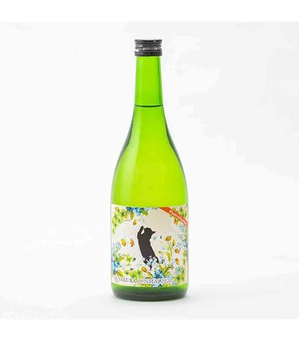 Amazon.co.jp: 山形県 千代寿 月夜の眠り 黒猫ボトル 純米吟醸酒 720ml