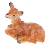 F Fityle シカ鹿の装飾　玩具　動物　置物　　園芸小道具　ガーデン　ホーム　風景の装飾　全４サイズ - D