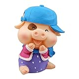 BaidecorパープルPig Money Box Piggy Bank