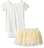 The Children 's placegirls 'トップとスカートセット カラー: ホワイト