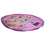 Perfk マット　折り畳み式　ベビー玩具　子供　おもちゃ　収納袋　全4色 - ピンク