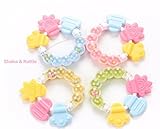 1 PCs. TraiTeethers Silicone Baby Rattles, Ring Massager Infant ning Toothbrush Cute Bell Toy
