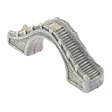 Baoblaze 高品質　ミニチュア　ドールハウス　箱庭用　半円形　歩道　橋　マイクロ　風景　クラフト　ミニガーデニング　小道具　グレー