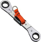 Stanley Proto Proto J1182-A-TT Tether-Ready Offset Double Box Reversible Ratcheting Wrench 3/8 by 7/