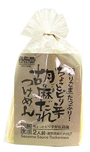 【56%OFF】【831円】 瀬戸内麺工房なか川 ちょっとピリ辛胡麻だれつけめん 2人前×3袋