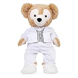 【Mサイズぬいぐるみ専用】ダッフィー用 燕尾服（白） タキシード ウェディングコスチューム 単品 ぬいぐるみ別売【オリジナル ハンドメイド】 ぬいぐるみMサイズ用 ウェルカムドール 結婚祝い 結婚式 洋服 チェックベスト オリジナルデザイン