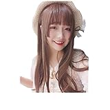 Netgo ウィッグ ストレートかつら ロング フルウィッグ wig 耐熱 ヘ ネット付 ハロウィン レディース ウィッグ (チョコレート)