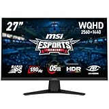 MSI ゲーミングモニターMAG 274QF 27インチ/WQHD/RAPID IPSパネル/180Hz/0.5ms（GTG 最小値）/HDMI/DP/Adaptive-Sync/HDR/AIビジョン/メーカー3年保証