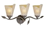Vaxcel CP-VLU003BW Capri 3 Light Vanity Light, Black Walnut Finish [並行輸入品]