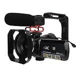 YouTube用30fps 4KウルトラHD 30MP Vloggingカメラ、3.0インチタッチスクリーン付き32倍デジタルズームビデオカメラビデオレコーダー、SDカードは含まれません