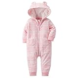 カーターズ Carter's ロンパース マイクロフリース カバーオール フード付 長袖 女の子 ポリエステル100% 秋冬 Fair Isle Hooded Fleece Jumpsuit NB (